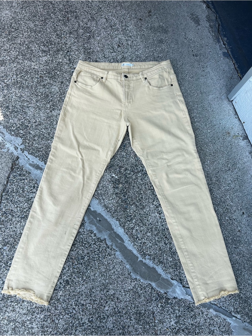 Carve Designs Pale Yellow Denim Jeans
